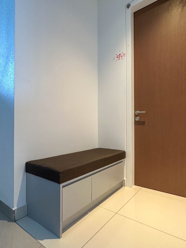 Bench with Shoe Storage