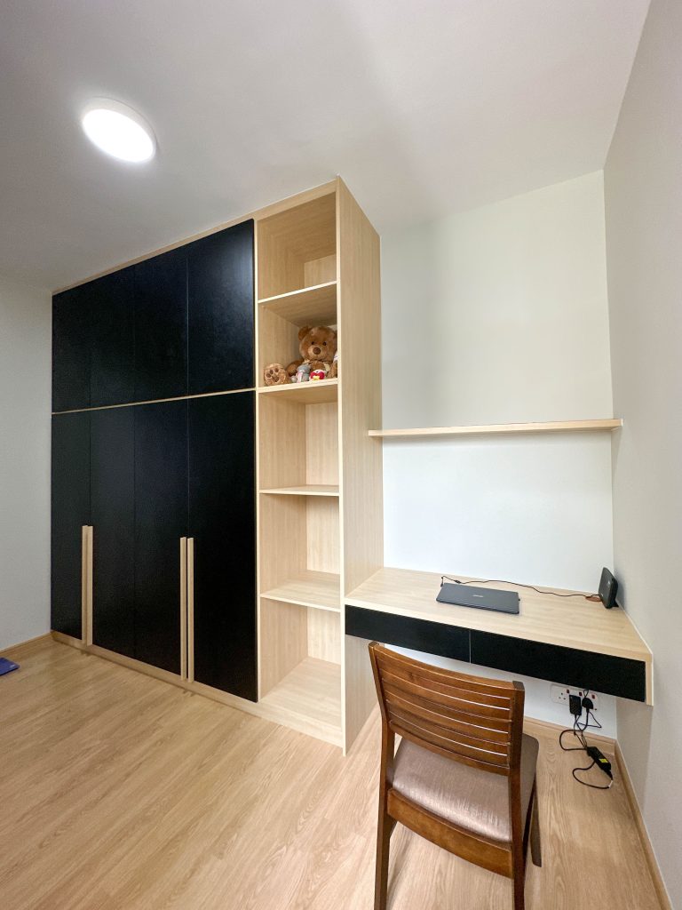 Wardrobe with Attached Study/Dressing Table