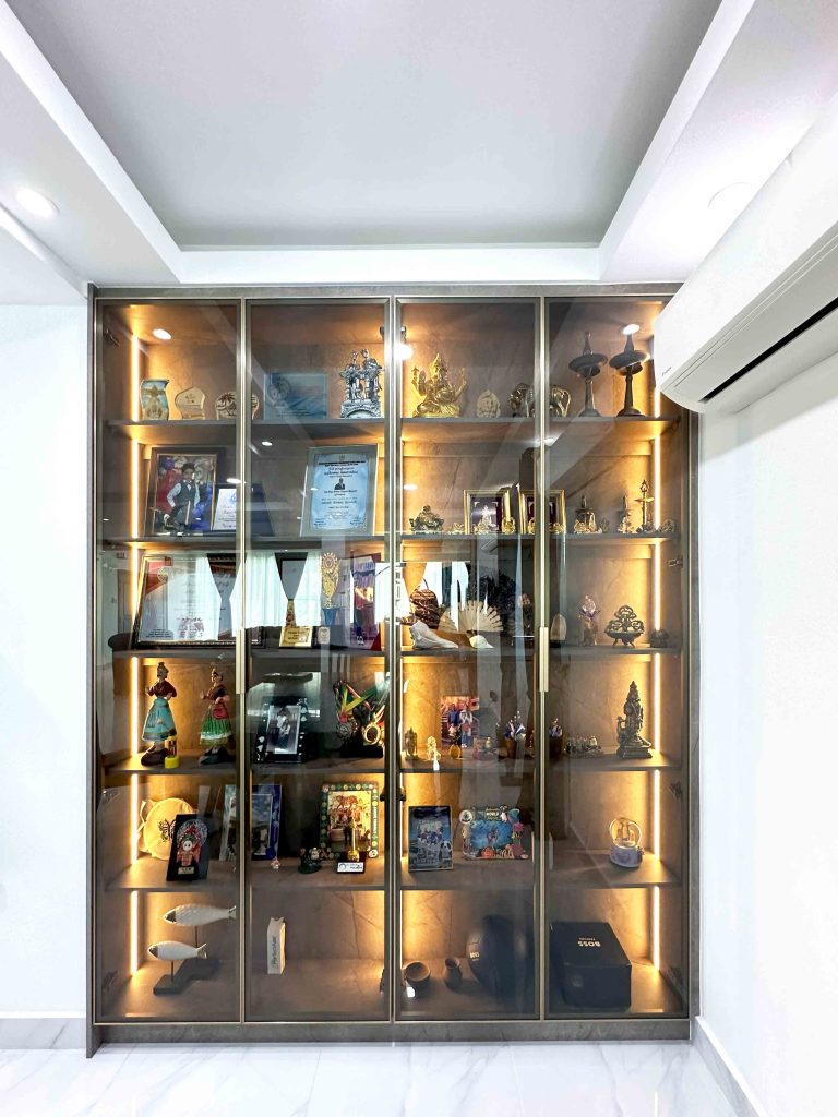 display cabinet at Kusturi Heights Nilai