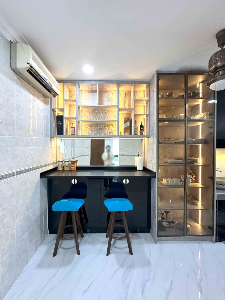 dry kitchen cabinet at Kusturi Heights Nilai