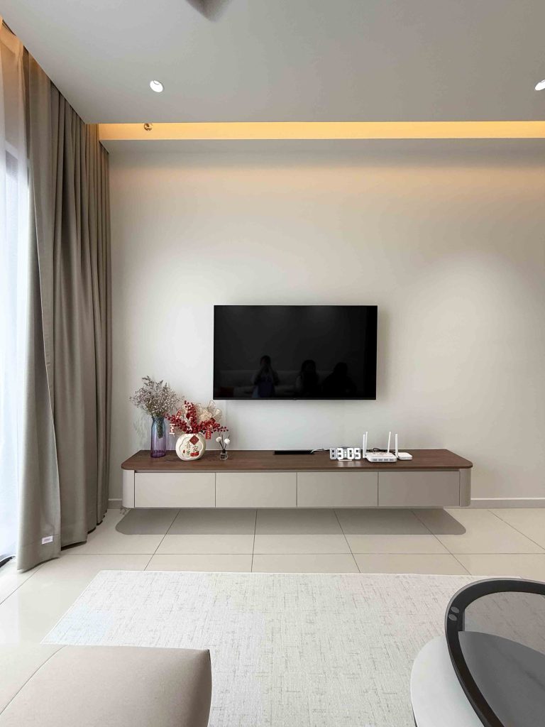 Curve TV Cabinet at Sunway Avila