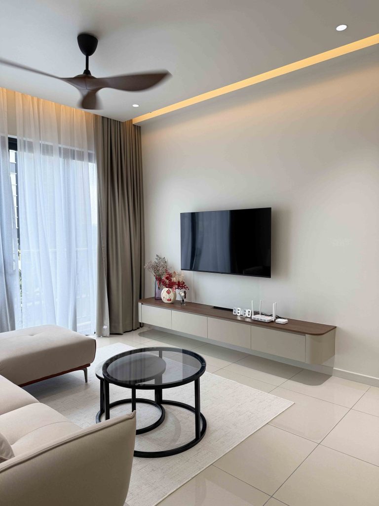 Curve TV Cabinet at Sunway Avila
