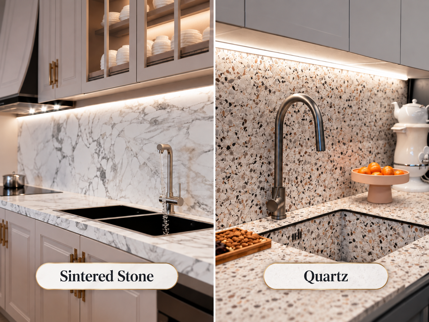 Sintered Stone vs Quartz Best Kitchen Countertop in Malaysia